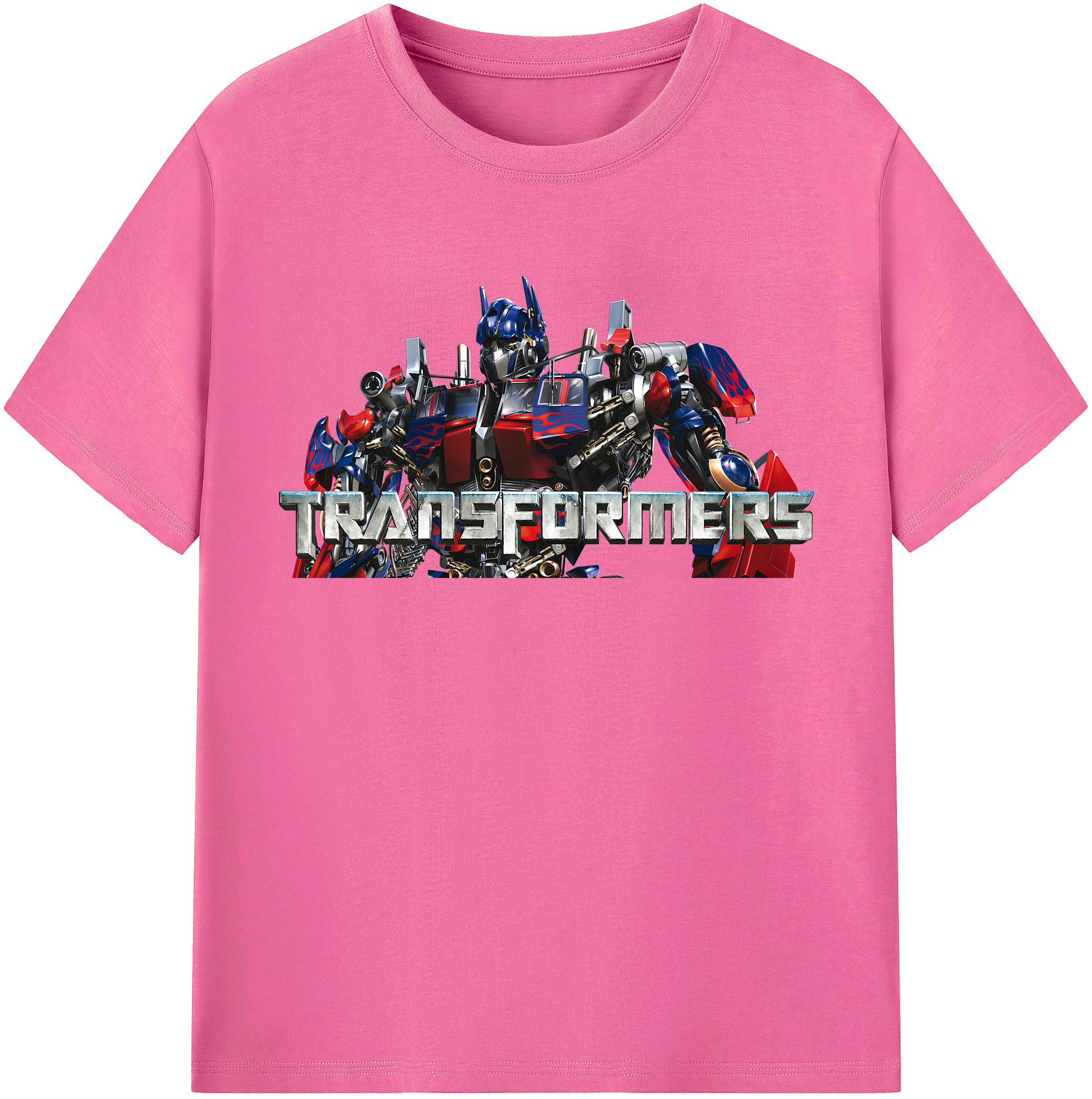 （画像用） Transformers トランスフォーマー レディースカジュアルプリントTシャツ（綿100％）